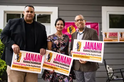 Janani Ramachandran at Campaign Pic W Elihu Harris Ray Bobbitt